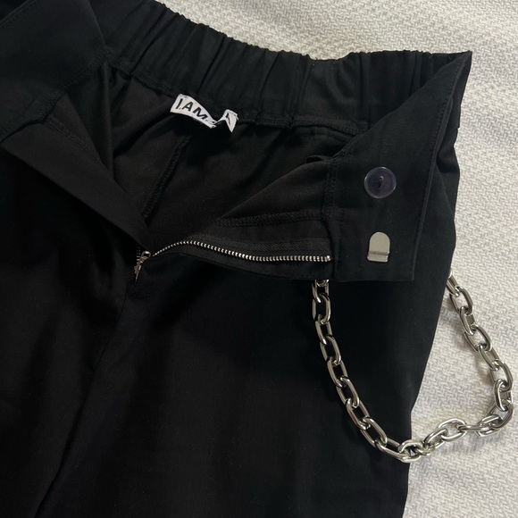 I.AM.GIA - Black Trousers w/ Silver Chain - Picture 4 of 6